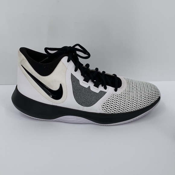 Nike Air Precision II sneakers shoe white black gray basketball low top men 11 - Picture 1 of 8
